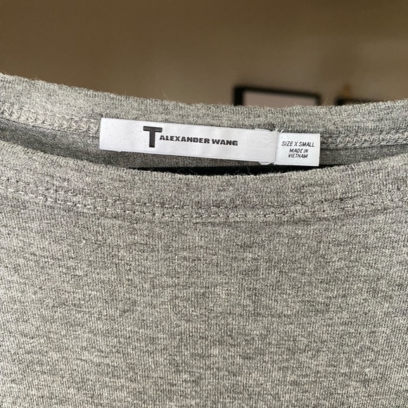 T by Alexander Wang Grey Tshirt Dress sz XS - Picture 9 of 14